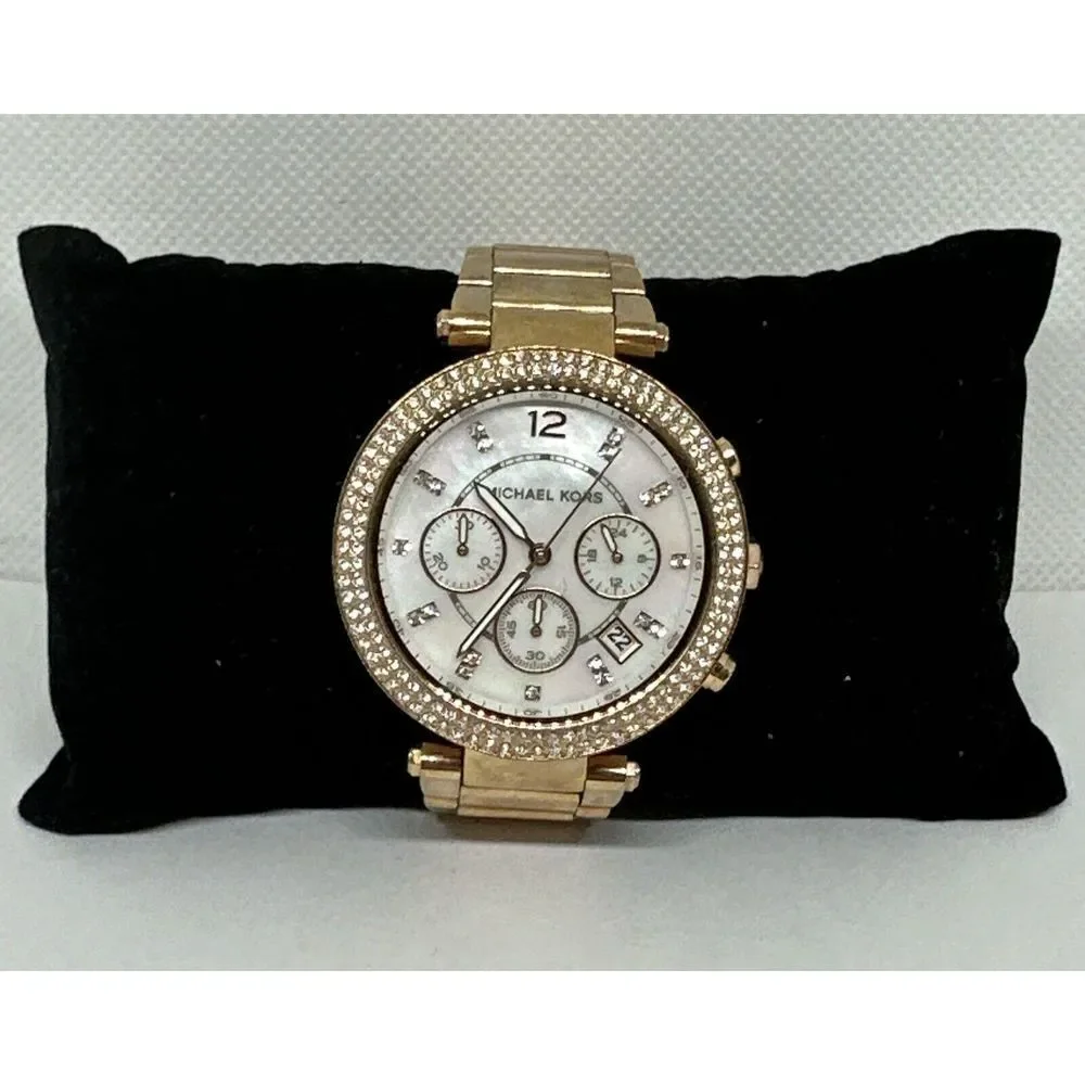 Michael Kors Parker MK5491 Women's Gold Stainless Steel Analog Dial Watch NUL33